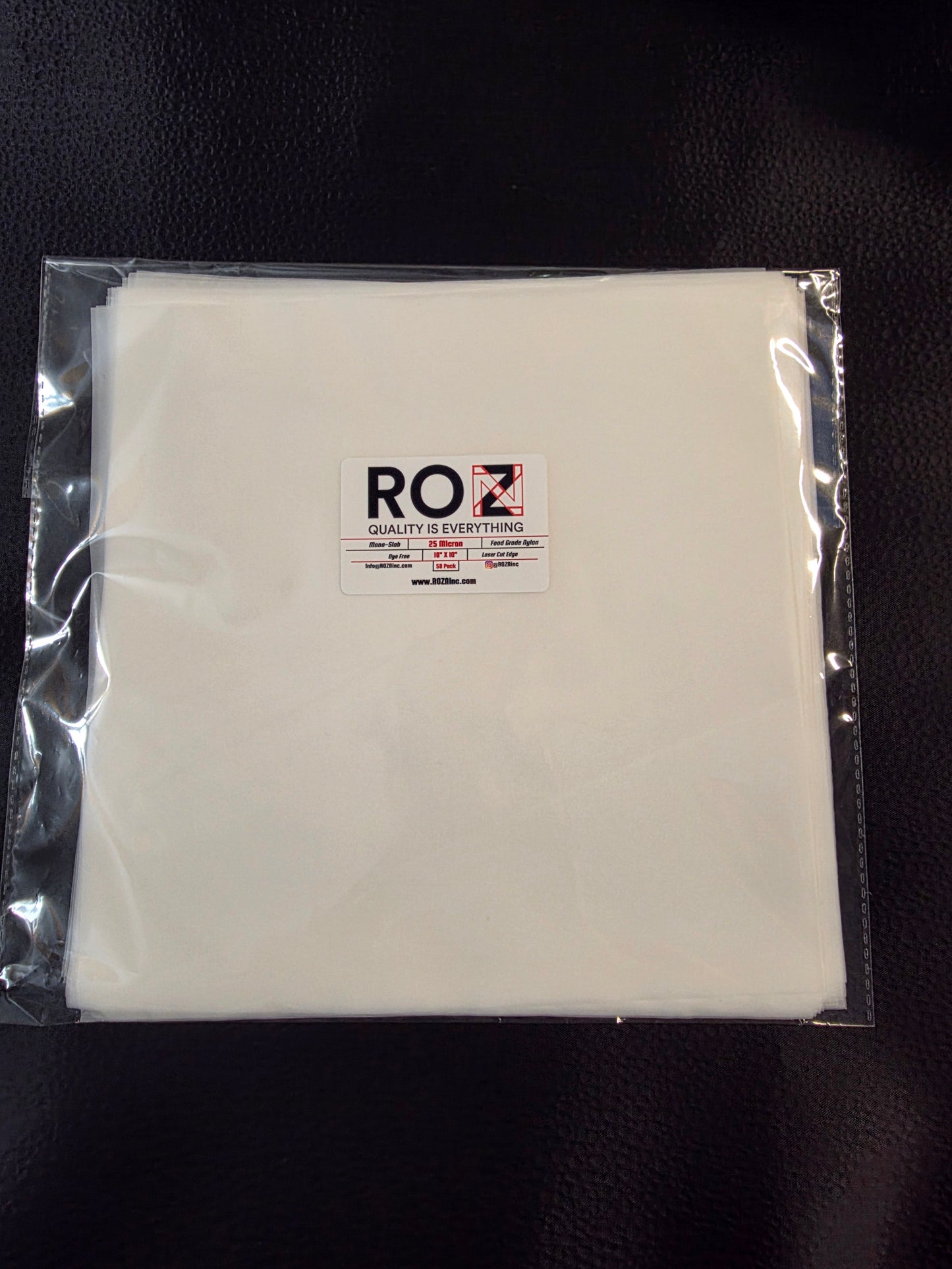 18" x 28" | FLAT SHEET | High-Quality Nylon Mesh | 5 Micron Size | ROZN Inc.