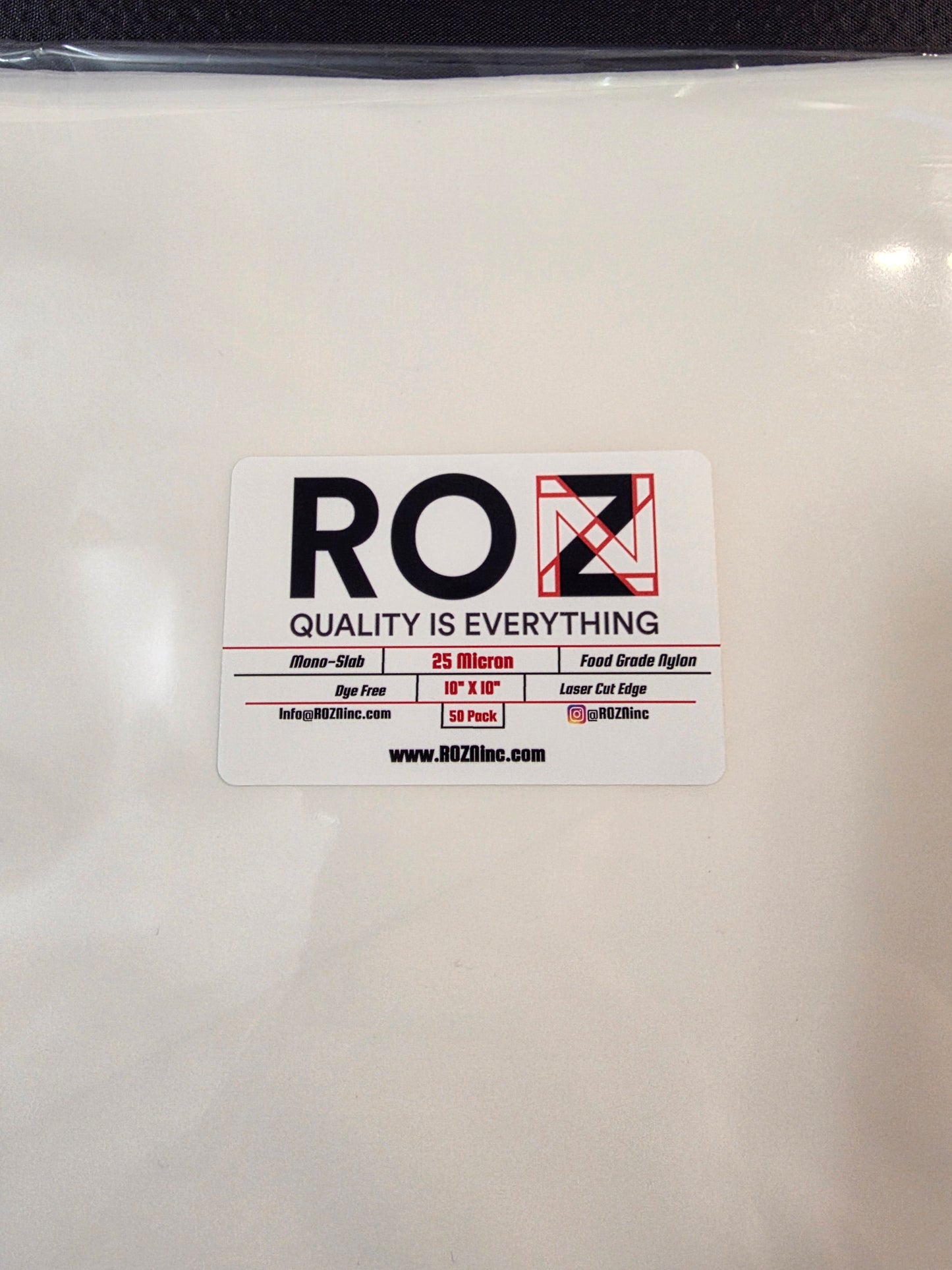 18" x 28" | FLAT SHEET | High-Quality Nylon Mesh | 5 Micron Size | ROZN Inc.