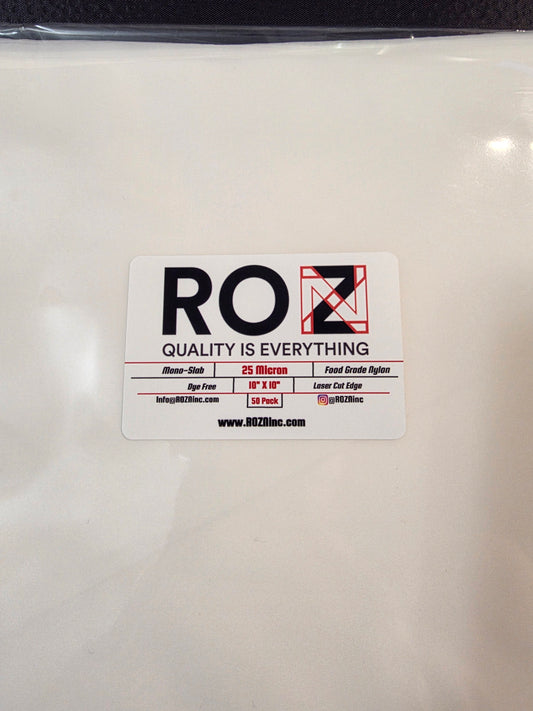 18" x 28" | FLAT SHEET | High-Quality Nylon Mesh | 5 Micron Size | ROZN Inc.