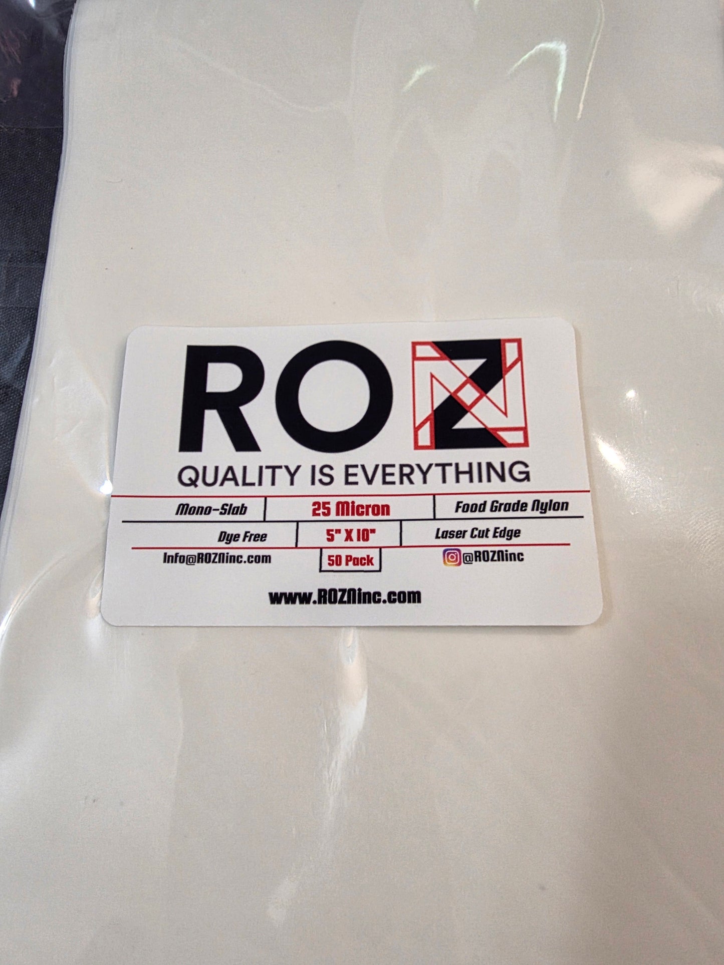 10" x 10" | FLAT SHEET | High-Quality Nylon Mesh | 5 and 25 Micron Size | ROZN Inc.