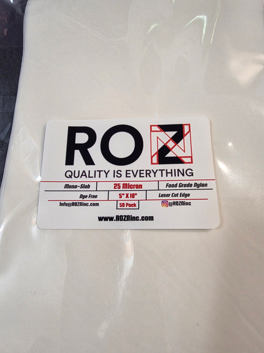 10" x 10" | FLAT SHEET | High-Quality Nylon Mesh | 5 and 25 Micron Size | ROZN Inc.