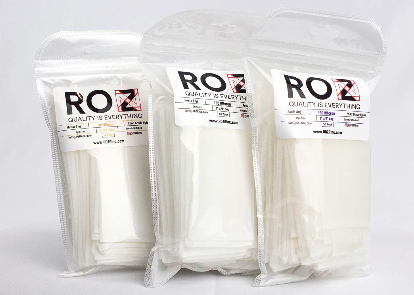 Custom Filter Bags | High-Quality Nylon Mesh | Any micron size | ROZN Inc.